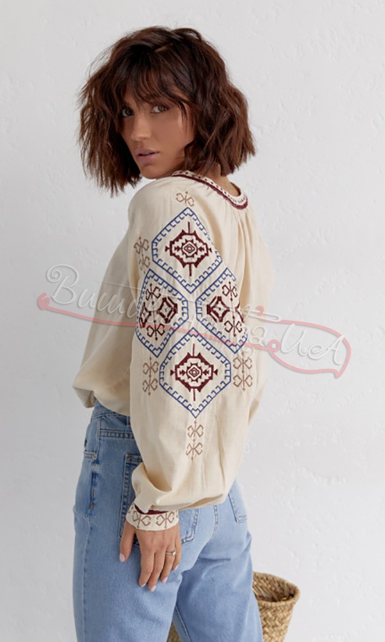 Вишиванка жіноча на ґудзиках 0118 - фото 2 vishivano4ka.com.ua