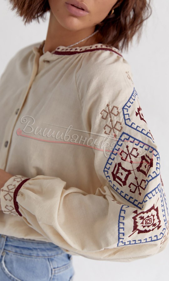 Вишиванка жіноча на ґудзиках 0118 - фото 3 vishivano4ka.com.ua