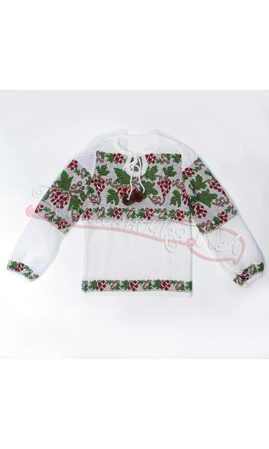 Вишиванка для дівчинки вязана 5840 - фото 1 vishivano4ka.com.ua