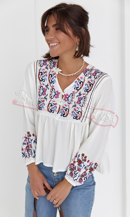 Жіноча вишиванка гладдю 0123 - фото 1 vishivano4ka.com.ua