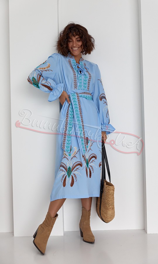 Сукня-вишиванка в етнічному стилі 0120 - фото 1 vishivano4ka.com.ua