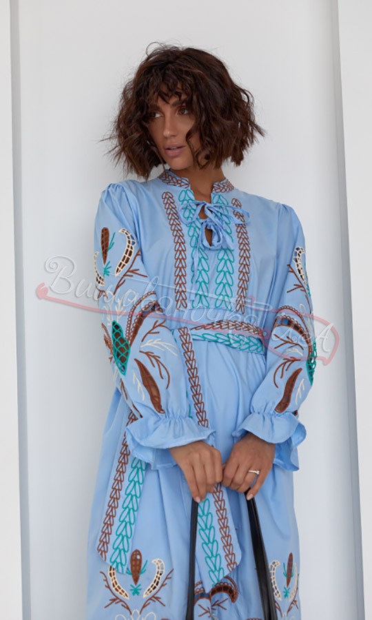 Сукня-вишиванка в етнічному стилі 0120 - фото 3 vishivano4ka.com.ua