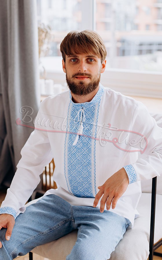 Мужская рубашка ручной работы 7909 - фото 3 vishivano4ka.com.ua