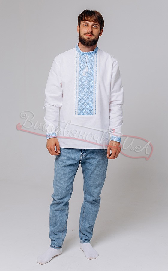 Мужская рубашка ручной работы 7909 - фото 4 vishivano4ka.com.ua