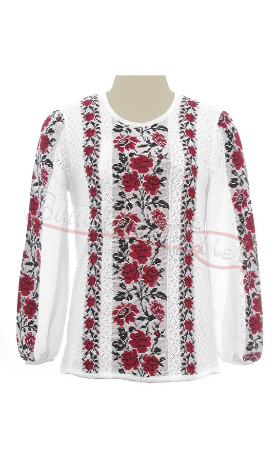 Жіноча вязана вишиванка 5375 - фото 1 vishivano4ka.com.ua