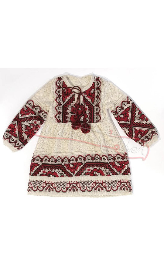 Дитяче вязане плаття 5846 - фото 1 vishivano4ka.com.ua
