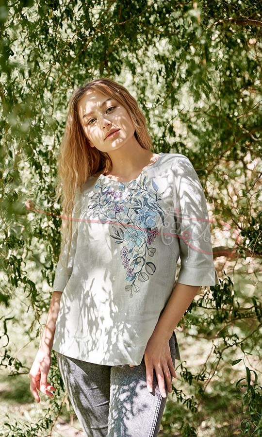 Жіноча вишита блуза Зозуля 4564 - фото 1 vishivano4ka.com.ua