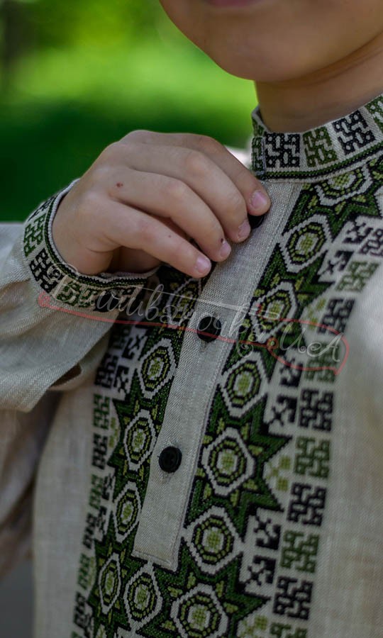 Вишита сорочка з льону 4442 - фото 3 vishivano4ka.com.ua