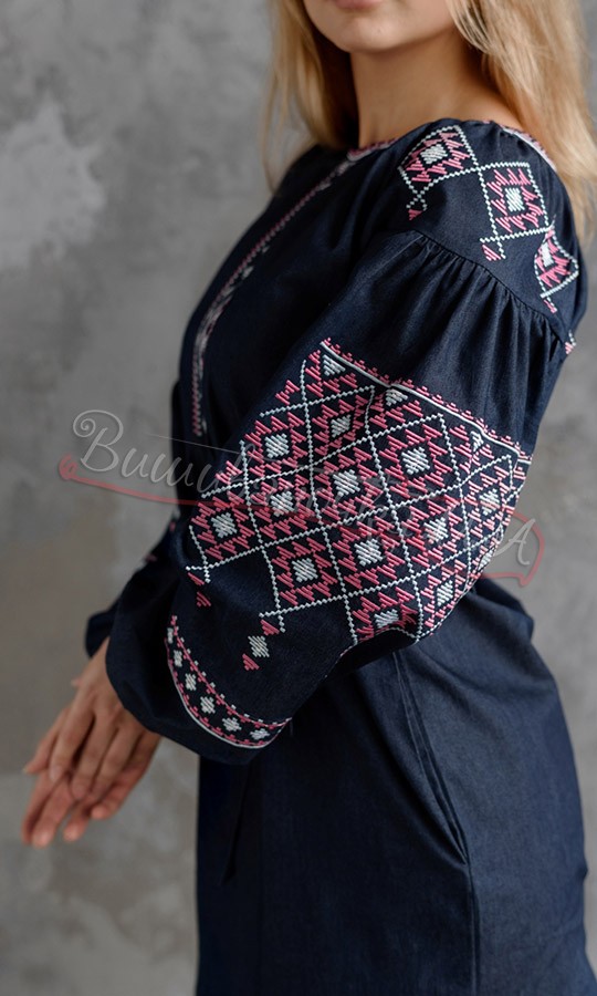 Жіноча сукня на бавовні 4145-д - фото 3 vishivano4ka.com.ua