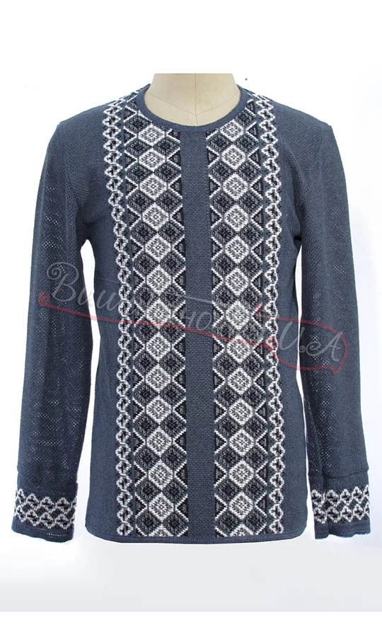 Чоловіча вязана вишиванка 5316 - фото 1 vishivano4ka.com.ua