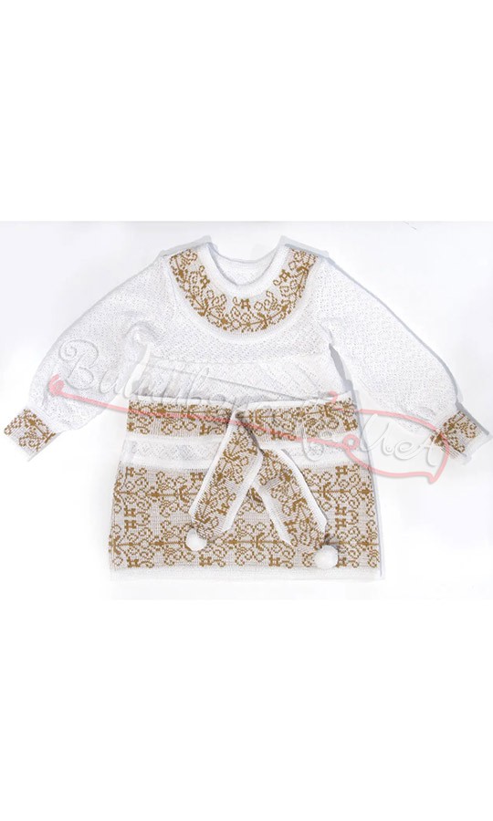 Плаття для дівчинки вязане 5845 - фото 1 vishivano4ka.com.ua