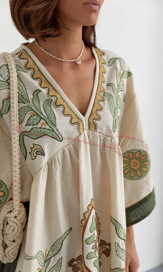 Сукня вільного фасону 0113 - фото 3 vishivano4ka.com.ua