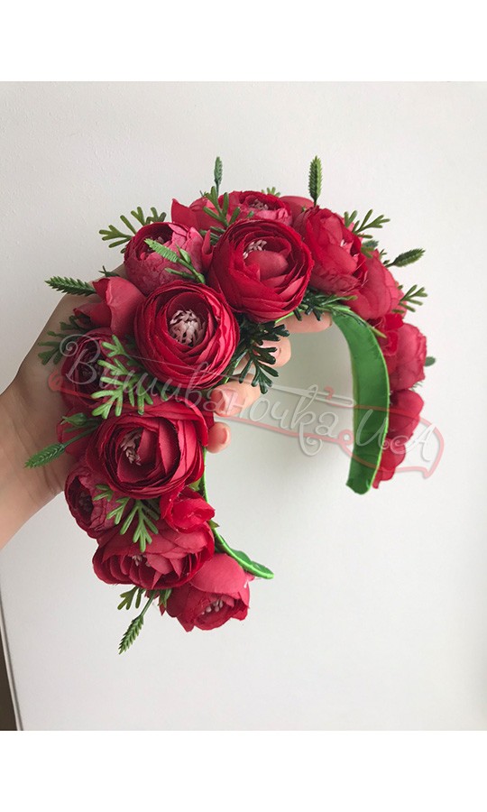 Віночок з квітів В50 - фото 2 vishivano4ka.com.ua