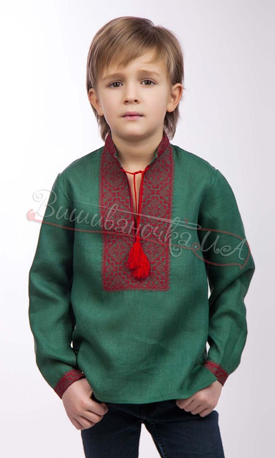 Вишиванка для хлопчика з льону 2003 - фото 1 vishivano4ka.com.ua