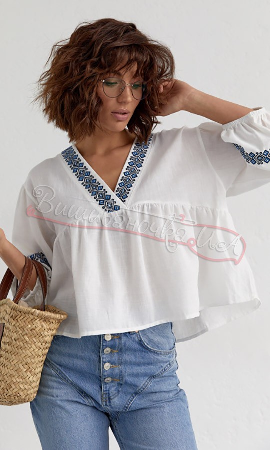 Блуза вільного крою 0101 - фото 2 vishivano4ka.com.ua