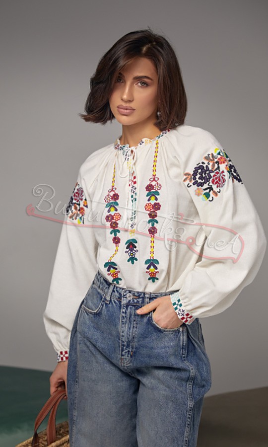 Жіноча блуза-вишиванка 15663 - фото 1 vishivano4ka.com.ua