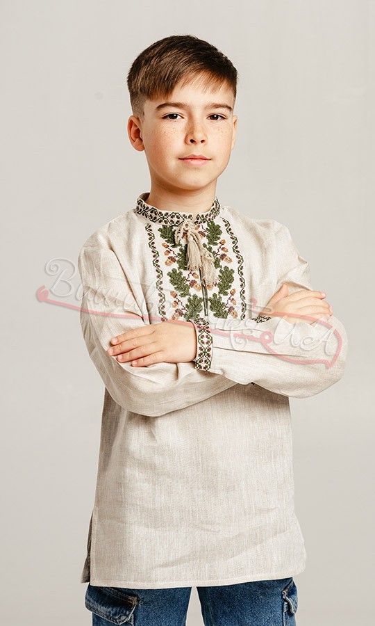 Вышитая рубашка для мальчика 748-3 - фото 2 vishivano4ka.com.ua