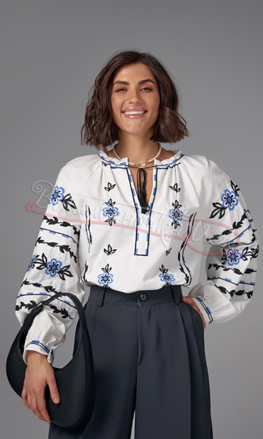 Жіноча бавовняна вишиванка 5650 - фото 1 vishivano4ka.com.ua