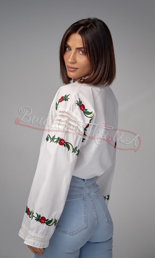 Жіноча блуза з орнаментом 5670 - фото 2 vishivano4ka.com.ua