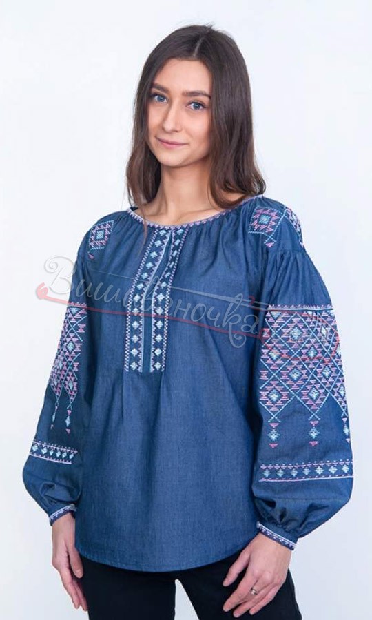 Жіноча вишиванка під джинс 4126-д - фото 1 vishivano4ka.com.ua