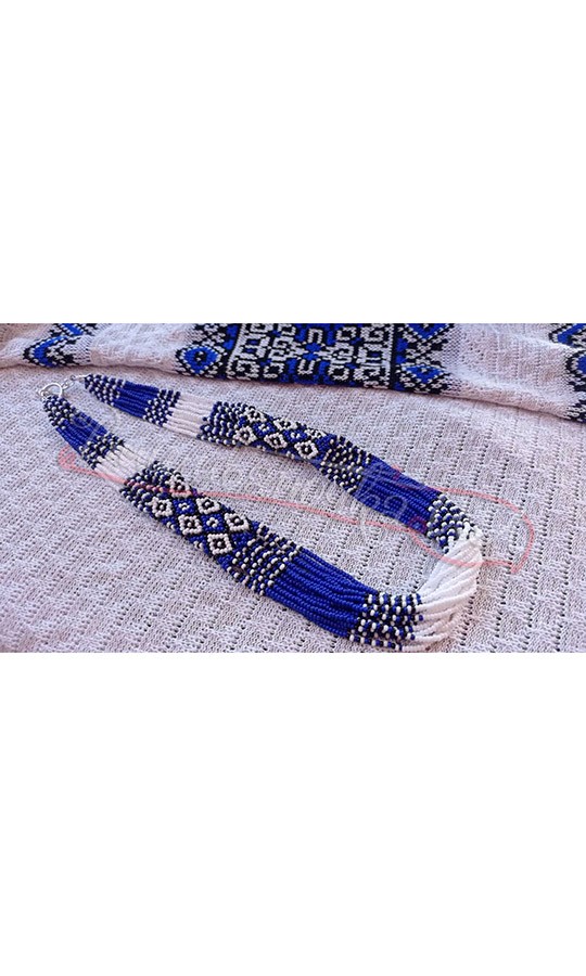 Етно-кольє з бісеру Г28 - фото 1 vishivano4ka.com.ua