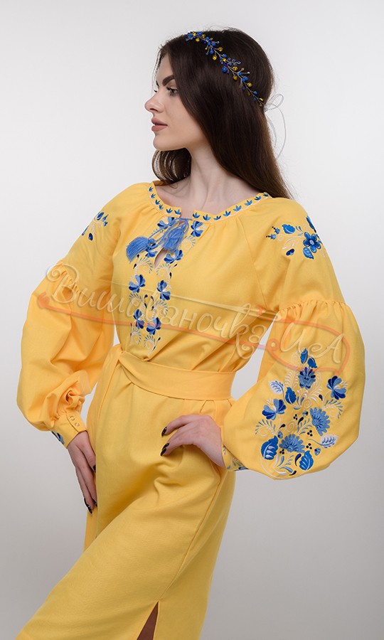 Яскрава жіноча сукня з вишивкою 119-8 - фото 3 vishivano4ka.com.ua