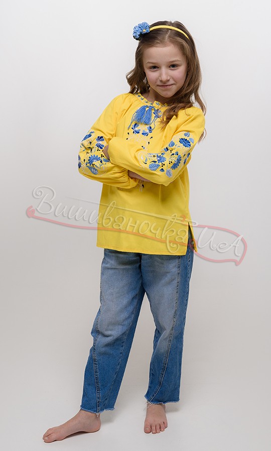 Вышиванка для девочки 919-8 - фото 3 vishivano4ka.com.ua