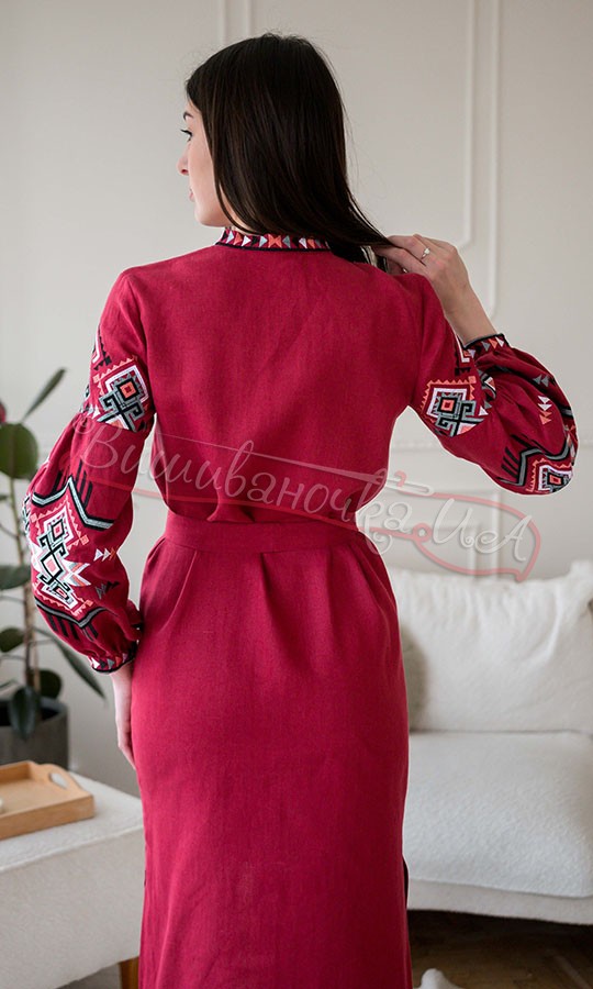 Вишита сукня на ґудзиках 4646 - фото 4 vishivano4ka.com.ua