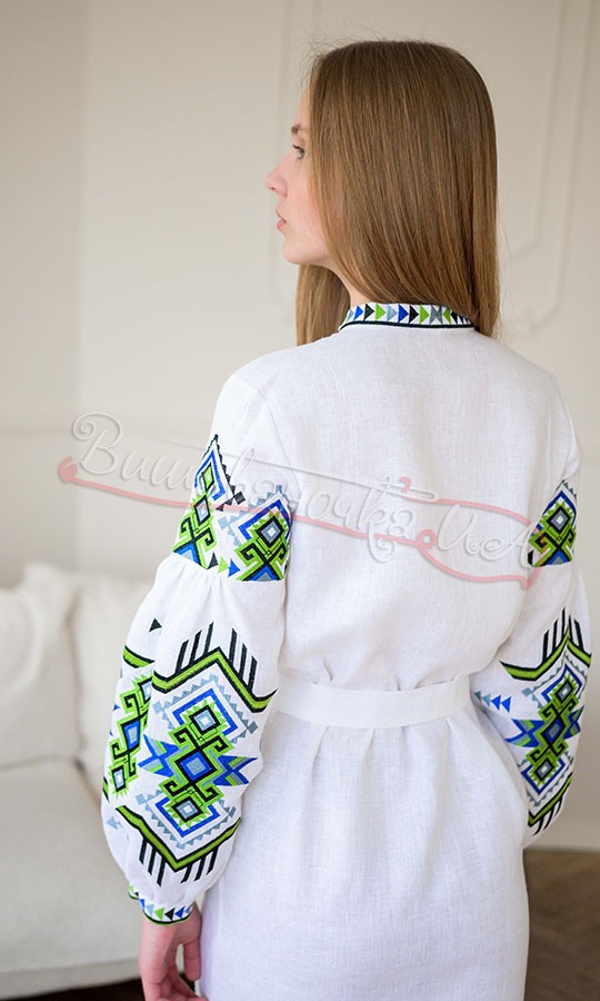 Біла сукня з вишивкою 4639 - фото 3 vishivano4ka.com.ua