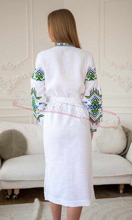 Біла сукня з вишивкою 4639 - фото 4 vishivano4ka.com.ua