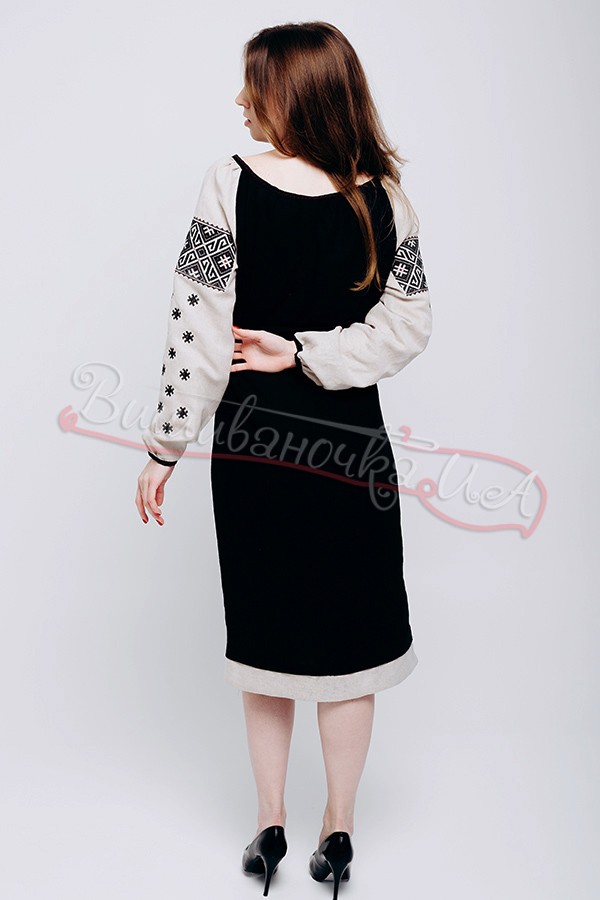 Жіноча лляна сукня 1204 - фото 4 vishivano4ka.com.ua