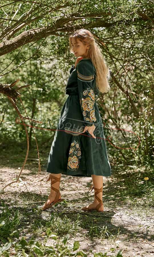 Сукня-міді з вишивкою 4532-к - фото 3 vishivano4ka.com.ua