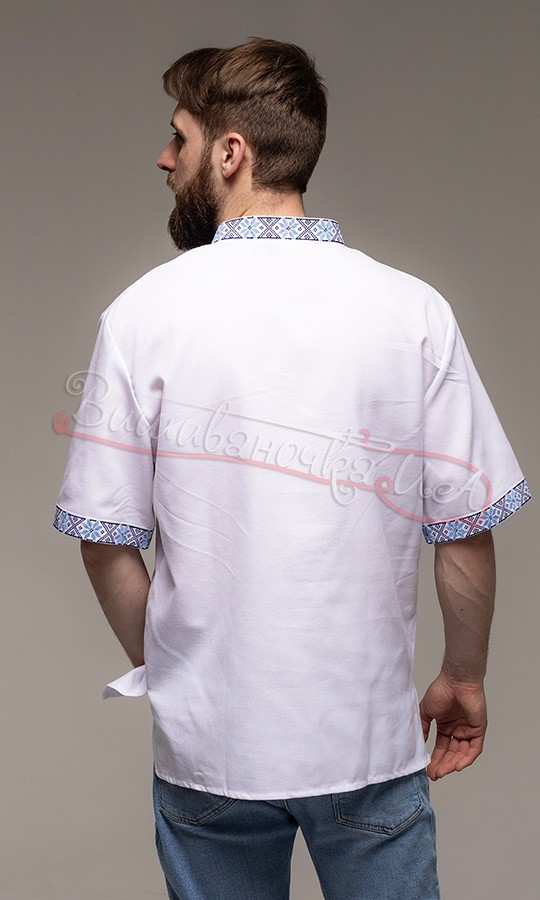 Мужская вышиванка с коротким рукавом 316-3к - фото 3 vishivano4ka.com.ua