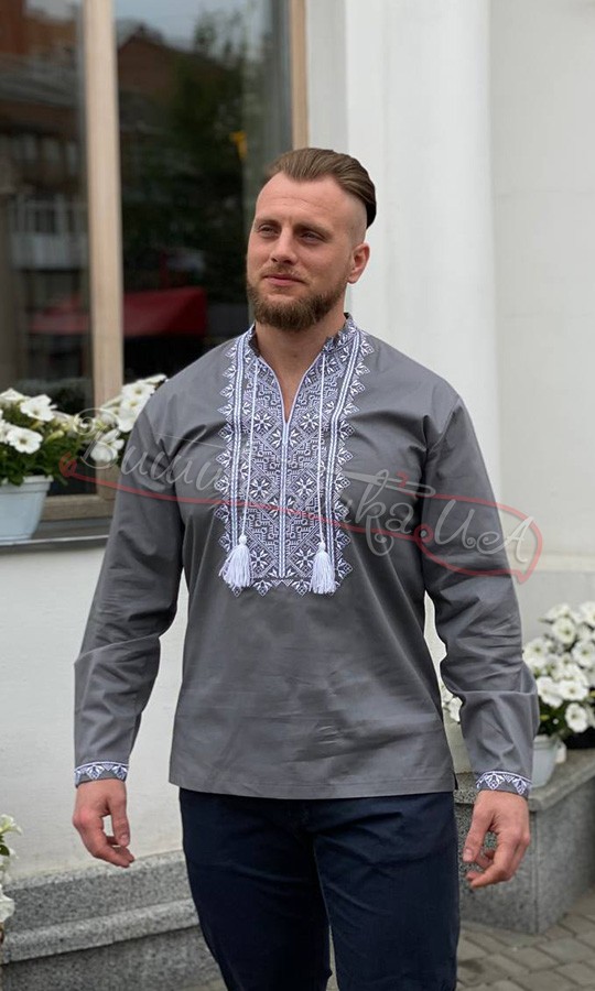 Чоловіча вишита сорочка 2004.2 - фото 2 vishivano4ka.com.ua