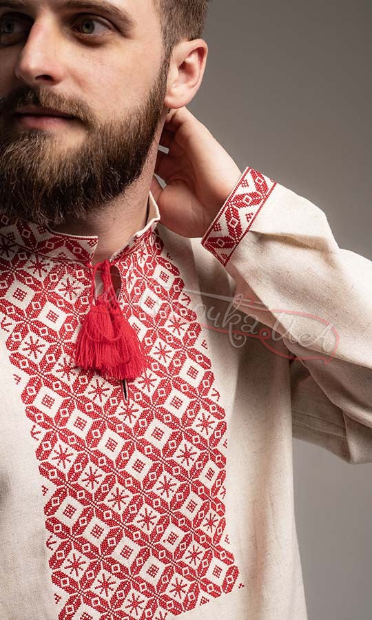 Вышиванка с геометрическим орнаментом 335-4 - фото 5 vishivano4ka.com.ua