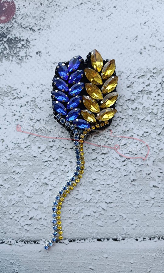 Брошка, ручна робота П13 - фото 1 vishivano4ka.com.ua