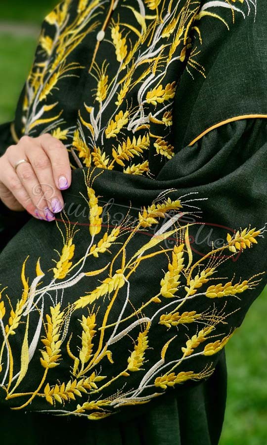 Жіноча блуза з вишитим колоссям 7251 - фото 4 vishivano4ka.com.ua