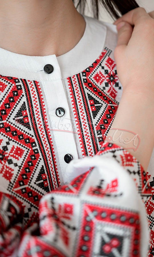 Біла жіноча блуза з вишивкою 4651 - фото 3 vishivano4ka.com.ua