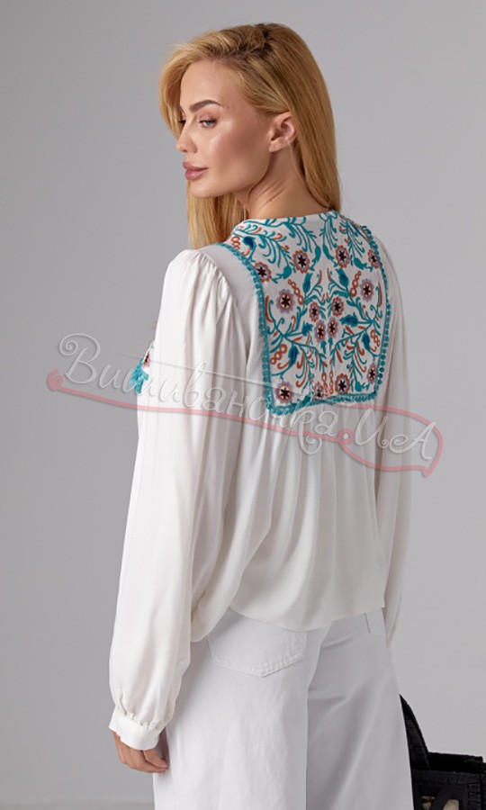 Блуза-накидка з вишивкою 0106 - фото 2 vishivano4ka.com.ua