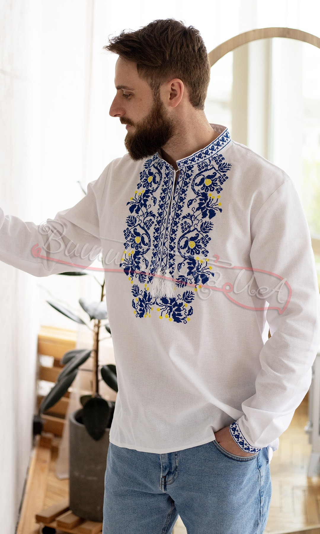 Вышиванка с ярким узором 617-3 - фото 3 vishivano4ka.com.ua