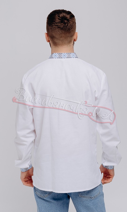 Вышиванка мужская, вышивка крестиком 316-3 - фото 3 vishivano4ka.com.ua