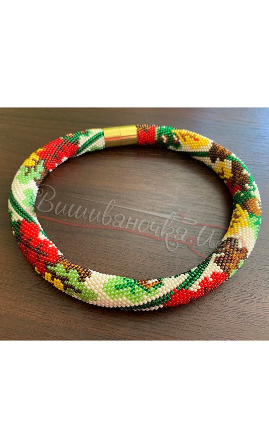 Намисто-джгут з бісеру Д19 - фото 2 vishivano4ka.com.ua