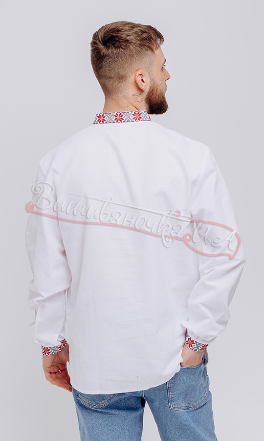 Мужская вышитая сорочка, крестик 316-2 - фото 3 vishivano4ka.com.ua