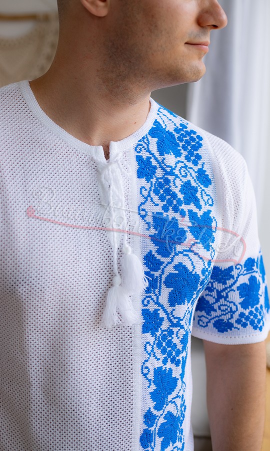 Біла вязана вишиванка 5203 - фото 4 vishivano4ka.com.ua