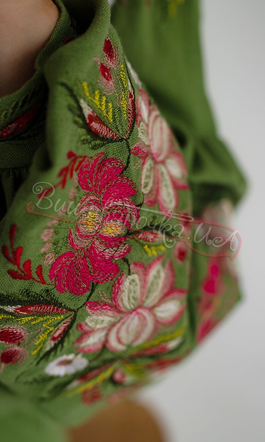 Жіноча блузка з квітковою вишивкою 244-3 - фото 3 vishivano4ka.com.ua