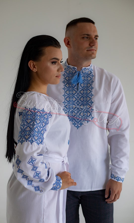 Вышитый комплект для пары 7163 - фото 3 vishivano4ka.com.ua