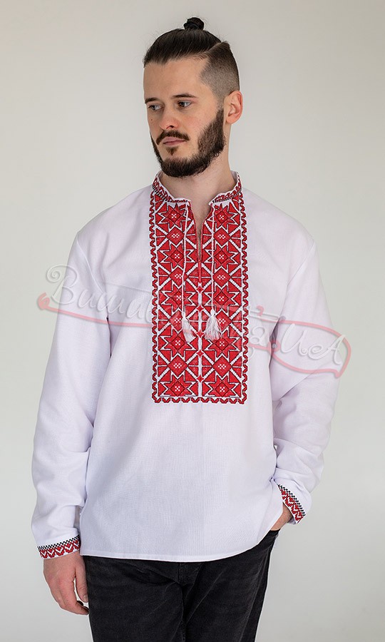 Рубашка мужская с вышивкой 351-2 - фото 2 vishivano4ka.com.ua