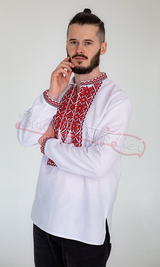 Рубашка мужская с вышивкой 351-2 - фото 3 vishivano4ka.com.ua
