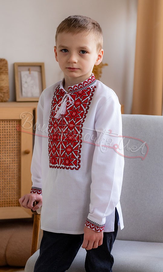 Вышиванка для мальчика 751-2 - фото 3 vishivano4ka.com.ua