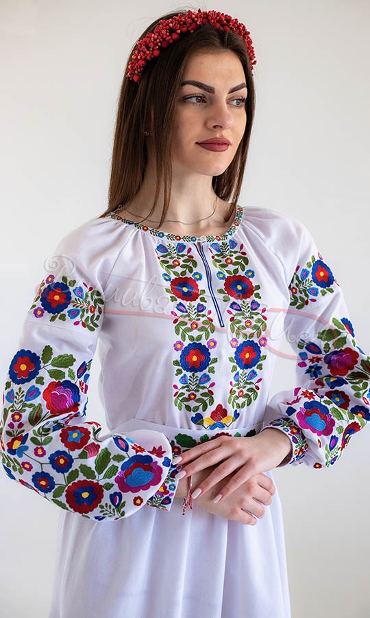 Вишита сукня з квітковим орнаментом 1280 - фото 7 vishivano4ka.com.ua